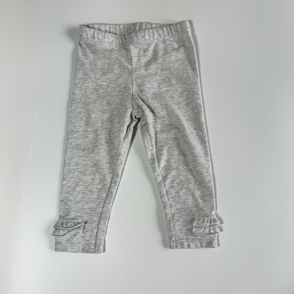 Bundle of Baby Girl Pants Size 6-9 Months Plaid Polka Dot Ruffle Gray Koala Kids - Picture 5 of 11